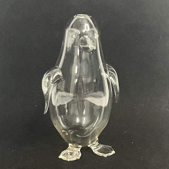 lamp light farms Other - clear penguin oil lamp as is no center glass or wick propragataion vase‎